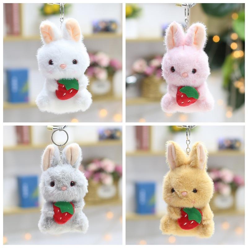 4-inch Plush Toy Doll Creative Pendant Claw Machine Keychain Doll Cute Little Rabbit Rag Doll