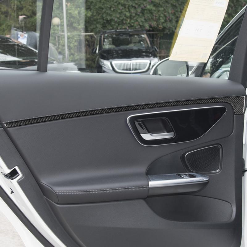 For Mercedes Benz C-Class W206 -2024 Auto Door Trim Strip Carbon Fiber Decorative Car Accessory Sticker