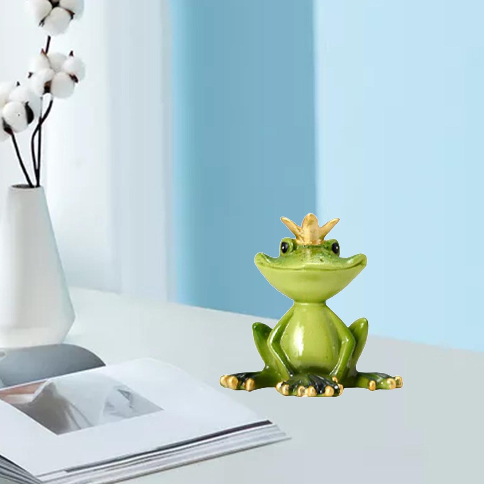 

Animal Yoga Frog Figurines Novelty Decorative Ornament Meditation Decor Resin for Tabletop Outdoor Coffee Desktop Porch