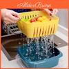 Basket With Drain Doublelayer Multifunction Lid Kitchen Refrigerator Drain Storage Box Plastic Frui