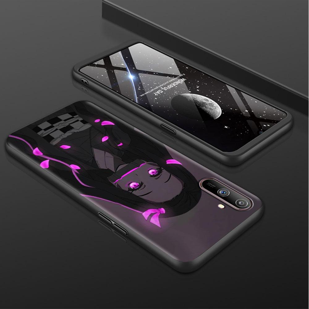 Soft TPU Case For Realme 8 C21 9 Pro 8i 9i GT Neo 3 2 C3 7 6 C21Y C15 C11 C35 Silicone Phone Cover Anime Demon Slayer