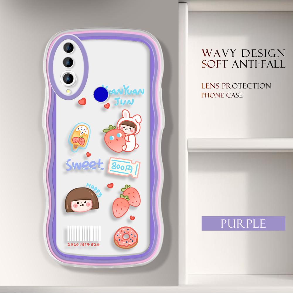 

Модный мягкий волнистый чехол для телефона с мультяшным узором, защита камеры, противоударный чехол для мобильного телефона Huawei Honor iPhone Infinix Tecno Itel Infinix GT 10 Pro