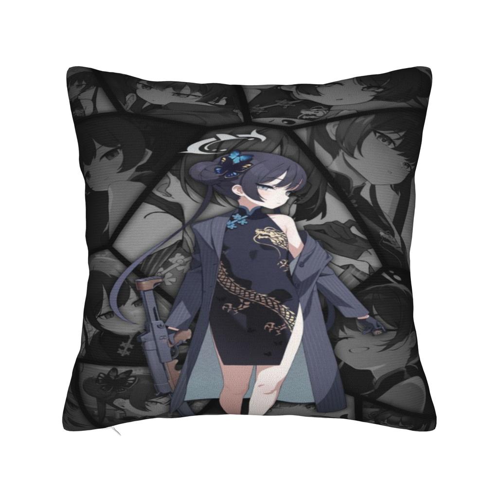 Pillow Cover Blue Archive Ryuuge Kisaki Novelty Pillow Case For Wedding Party Home Decor Pillowcases