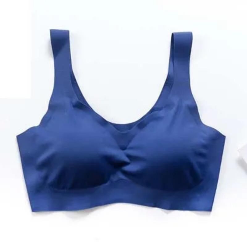 Sexy Women Bras Push Up Gather Bralette Seamless Bra Wire Free Soutien Gorge Femme Comfort Underwear Solid Color Vest Brassiere
