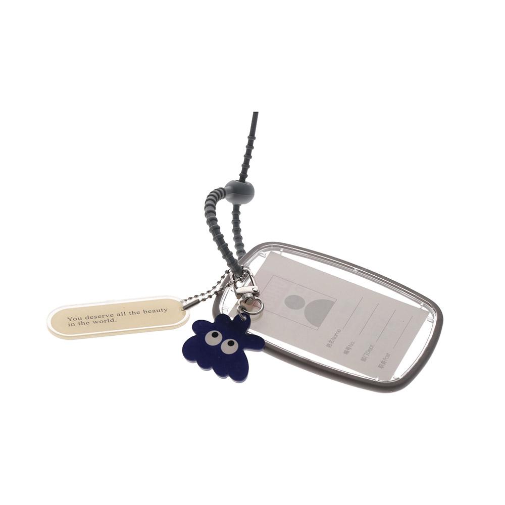 Case Key Holder INS Transparent Card Hold Women Card Cover Korean Style Pendant Key Ring Ornaments