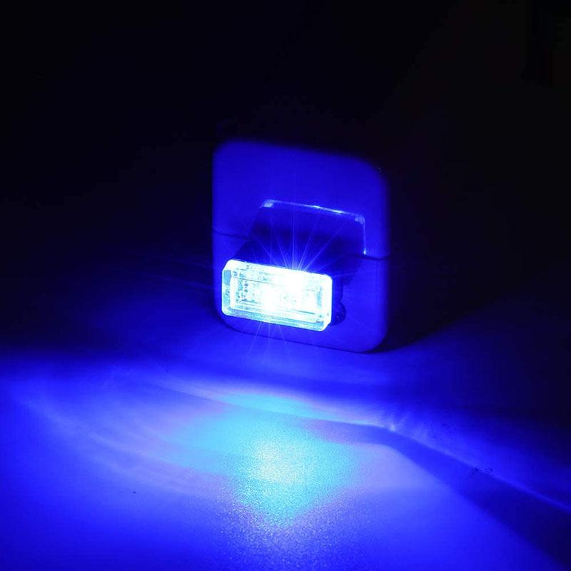 1/4/10 PCS Mini USB LED Atmosphere Light Car Interior Ambient Decorative Lighting Neon Styling Night Light White Red Blue