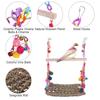 Boredom Bite Resistant Hanging Bird Toy Parrot Climbing Net Pet Hammock Bird Perch Parrot Swing Toy