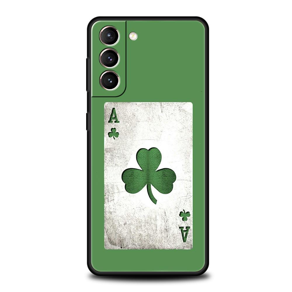 Ireland Flag Phone Case For Samsung Galaxy S25 Edge S24 S23 S22 S21 Ultra S20 FE 5G S10 S10E S9 Plus Soft TPU Cover