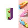 New Cartoon 3d Gravity Carrot Eraser Toy For Students Creative Stationery To Release Stress Purple Shell)