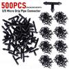 5--500pcs Micro Drip Irrigation Pipe Barbed Connector for  Garden Hose Equal Tee Watering Garden Tools for 4mm/7mm Pipe Hose Gre