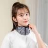 Nouveau Col Faux Col Zippé Protection Solaire Mince Faux Col Châle Foulard Rayé