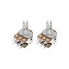 LIZAO 5PCS B1K B2K B5K B10K B20K B50K B100K B500K B1M 6Pin Shaft WH148 Potentiometer 1K 2K 5K 10K 20K 50K 100K 500K 1M