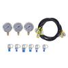 Hydraulic Pressure Test Kit 3 Gauge 6 Coupling 3 Hose Portable Hydraulic Pressure Test Box for Industrial Device