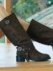 Komorebi Museum 2 Colors_Handmade 90S Biker Long Boots Suede Ver. | Km119-S