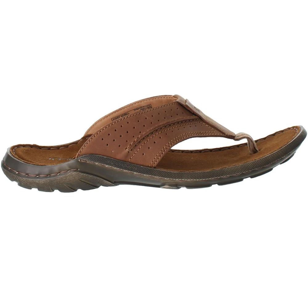 Josef Seibel Mens Logan 25 Leather Flip Flops