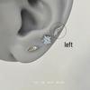 Maldives Blue Ice Shard Mini Wing Ear Studs: Exquisite and Versatile Earrings.