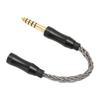 2.5mm Female to 4.4mm Male Sound Cable Single Crystal Copper Headphone Adapter Cable for Phones Speakers 14cm   5.5in