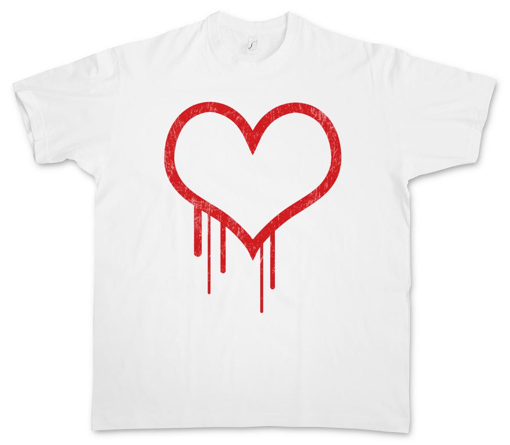 BLEEDING HEART I T-SHIRT Hearts Bloody Valentine Gore Splatter Tattoo