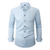 Men’s Wrinkle-Resistant Stretch Long Sleeve Dress Shirt