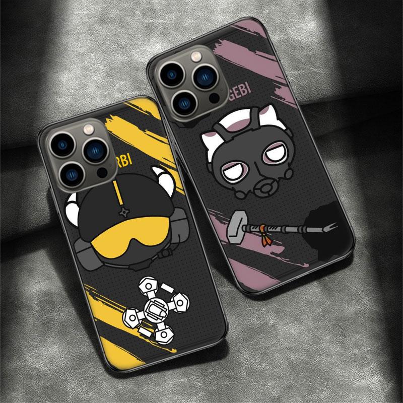Game Rainbow S-Six S-Siege Phone Case For Iphone 16 15 Plus 13 12 Mini 17Air 16E 11 14 Pro 17 Pro Max Cover Shell Coque Soft Cle