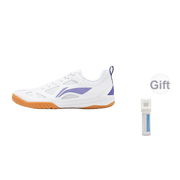 New LiNing Breathable Support Lightweight Functionality Casual Applicable Scenario Low Top Table Tennis Shoes Unisex White APPU031-2