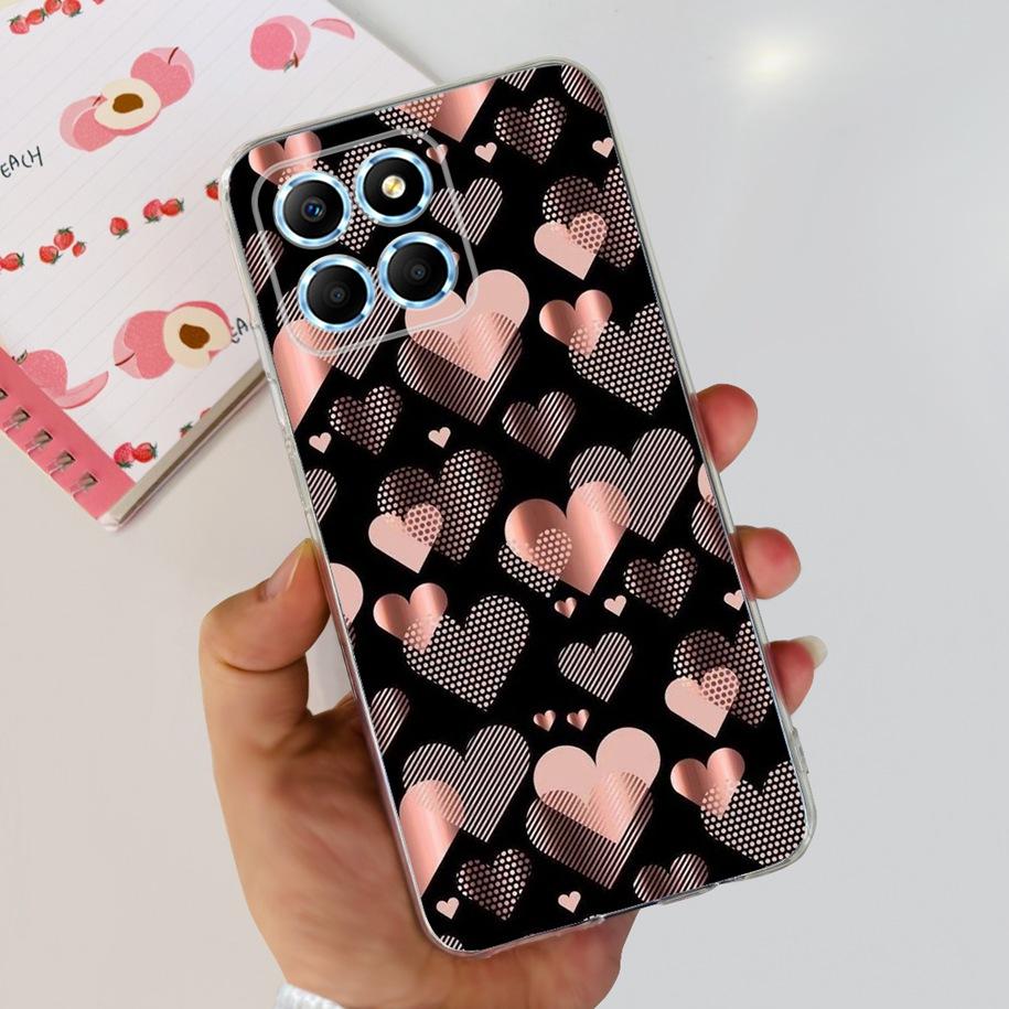 For Honor X6 5G Case VNE-LX1 VNE-LX2 VNE-LX3 Phone Cover Popular Flower Astronaut Soft Funda For Honor X8 TFY-LX1 HonorX8 Bumper