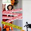 Halloween Isolation Warning Tape Yellow Danger Warning Safety Sign Line Outdoor Yard Decoration Props Halloween Decoration