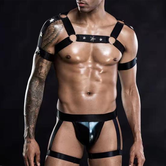 2 Pcs/Set Bar Performance Clothes Set Solid Color Elastic Band Slim Fit Star