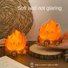 Campfire Night Light Tabletop Lighting Nursery Flame Lights for Kids Teens Adults Home Office Apartment Restaurant Hotel Living