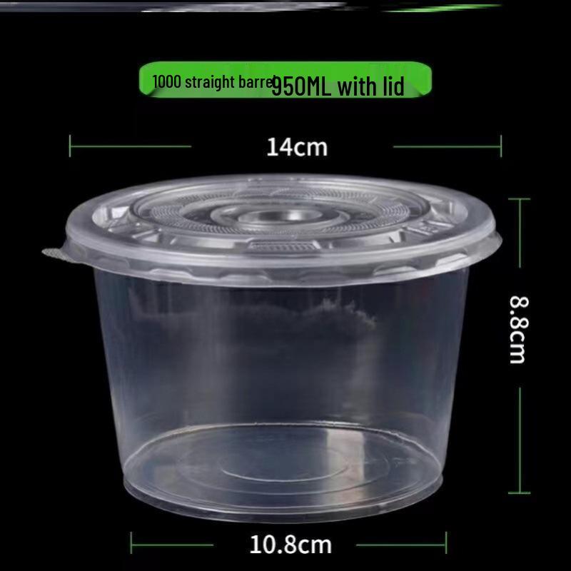 Durable Clear Disposable Plastic Bowl - High Temp Resistant, Perfect for Home & Commercial Use, No Lid Required