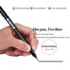 GENVANA 0.5/0.3/0.1 Mm Double Line Drawing Needle Pen Double-head  Professional Drawing Art Marker Pen School Art Supplies