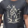 Deal At the Crossroads, Blues Devil Guitar Shirt, Gift for Blues Player, Delta Blues Tee for Men and Women, Retro Woodcut T-Shirt