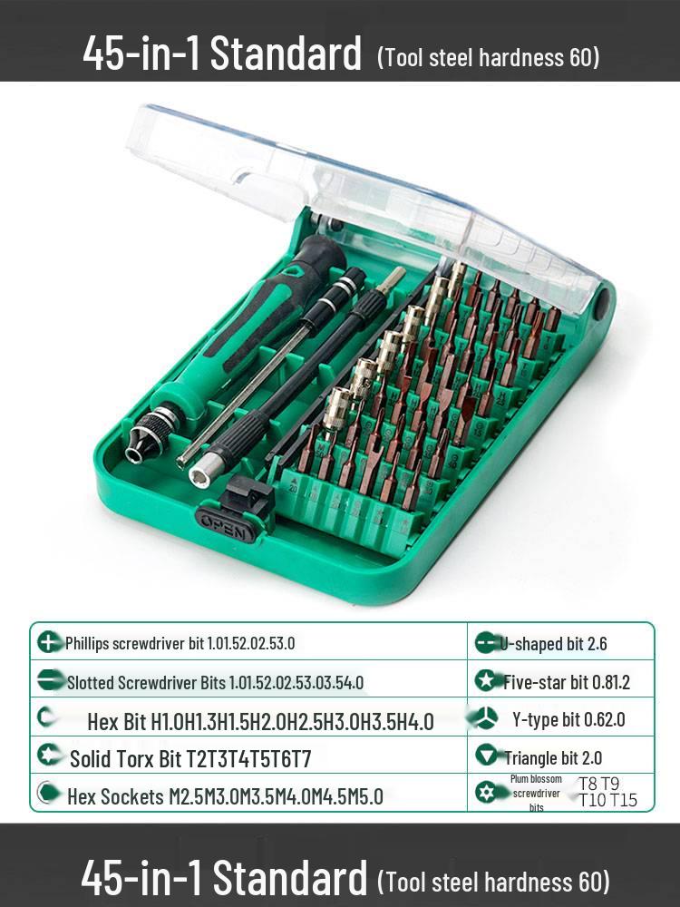 Yileke Multi-Functional Screwdriver Set for Mobile Phone Disassembly and Household Use