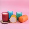 Colorful Candle Cups, Frosted Craft Candlesticks, Aromatherapy Cups, Nordic Simple Ornaments, Family Celebration Crafts, Scented Candles