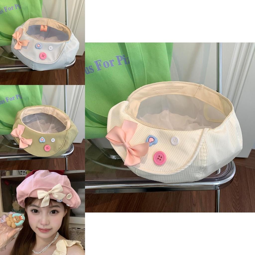 Unique Japanese Summer Beret Hat With Sweet Bowknot Design Perfect For All Genders Styles And