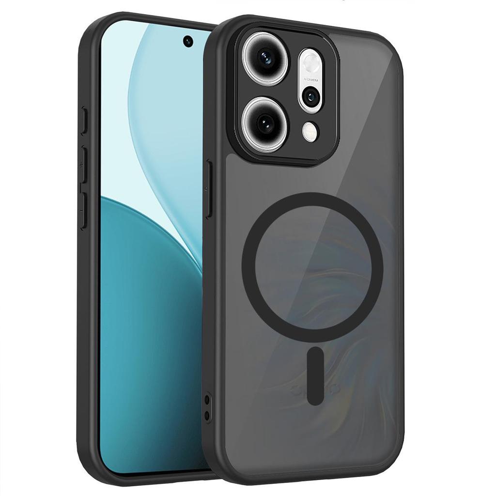 Kompatibel mit Realme 15T/14PRO+ Hautgefühl Magnetisch Transparent Schwarz Schutzhülle