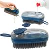 Brush for Cleaning, Scrubbing Upholstery, Shoes with Liquid Dispenser