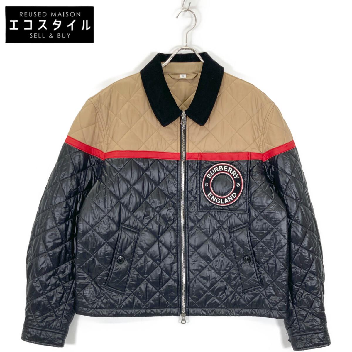 

BURBERRY 8036819 Black x beige wool x nylon quilted jacket Jacket XL Black / beigeUsed