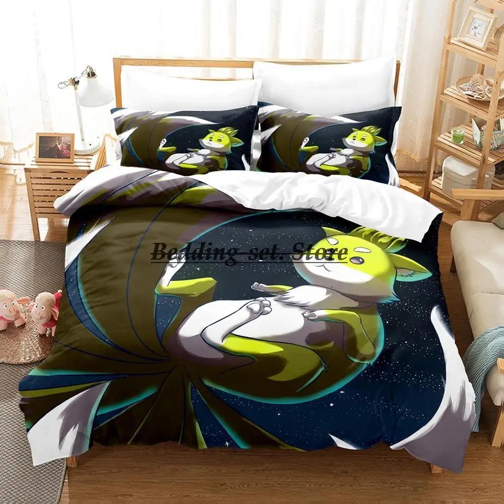 Skeleton Knight Bedding Set Single Twin Full Queen King Size Bed Set Aldult Kid Bedroom Duvetcover Sets Anime Bed Sheet Set