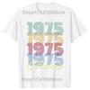 Novelty Born In 1975 Vintage T Shirts Graphic Cotton Streetwear Short Sleeve Birthday Gifts 50 Years Old Tshirt Mens Clothing