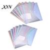 A4 Document Organizer Bag 11 Hole Expandable Binder Folders for 2/3/4 Ring Pouch, Plastic Envelopes 11-hole Pocket with Snap Button & Label,