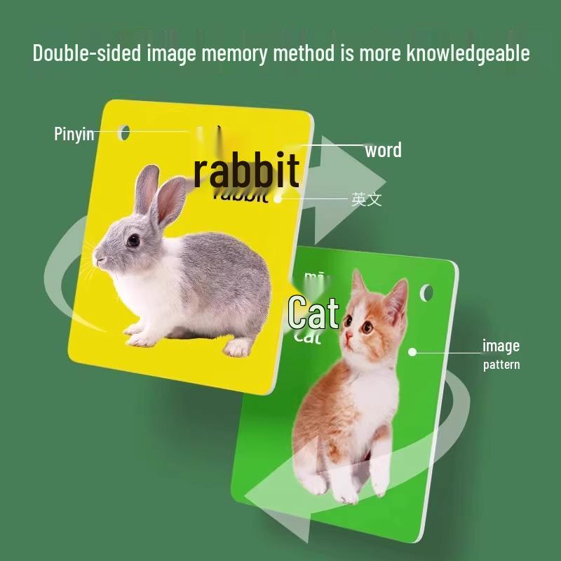 Neuling 1.38: Zwei Tier-Karteikartenbücher für die Alphabetisierung und Erkennung von Babys