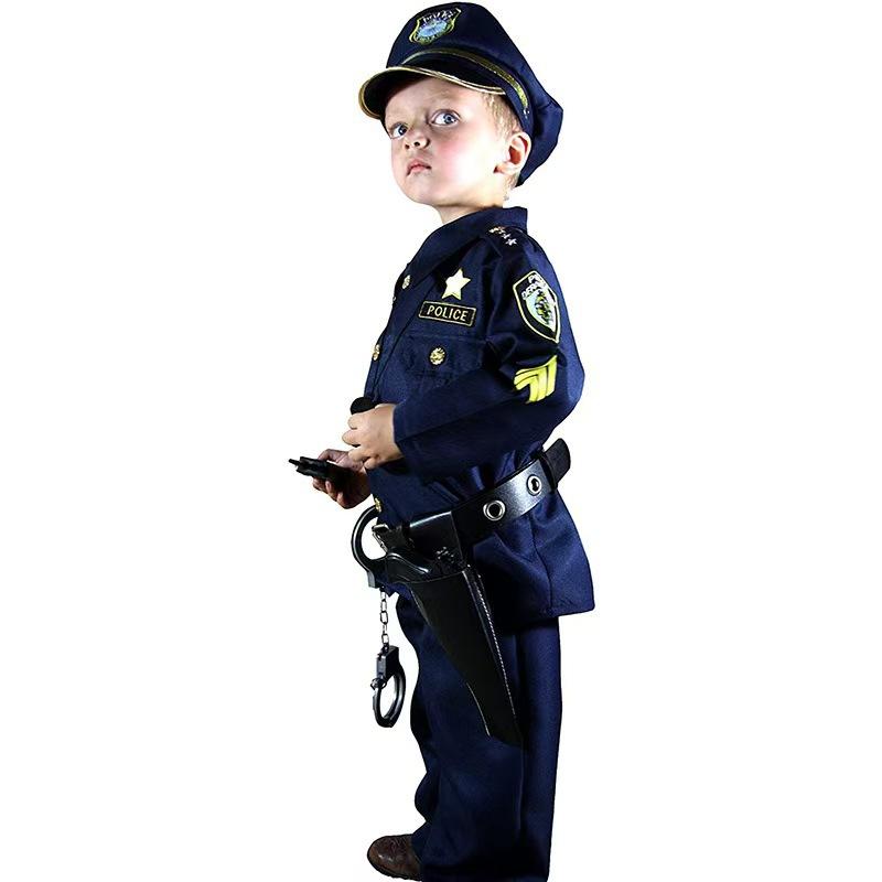 Kids Uniform Cosplay Set Halloween Role Play Costume for Makeup Party Performance