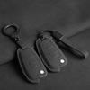 Suede Car Folding Key Cover Case for A3 8L 8P A4 B6 B7 B8 A6 C5 C6 4F RS3 Q3 Q7 TT 8L 8V S3 Auto Keychain Shell Accessories