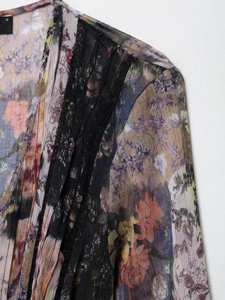 2025 Frühling Damen Europäischer & Amerikanischer Stil Gürtel Bedrucktes Mini-Kleid