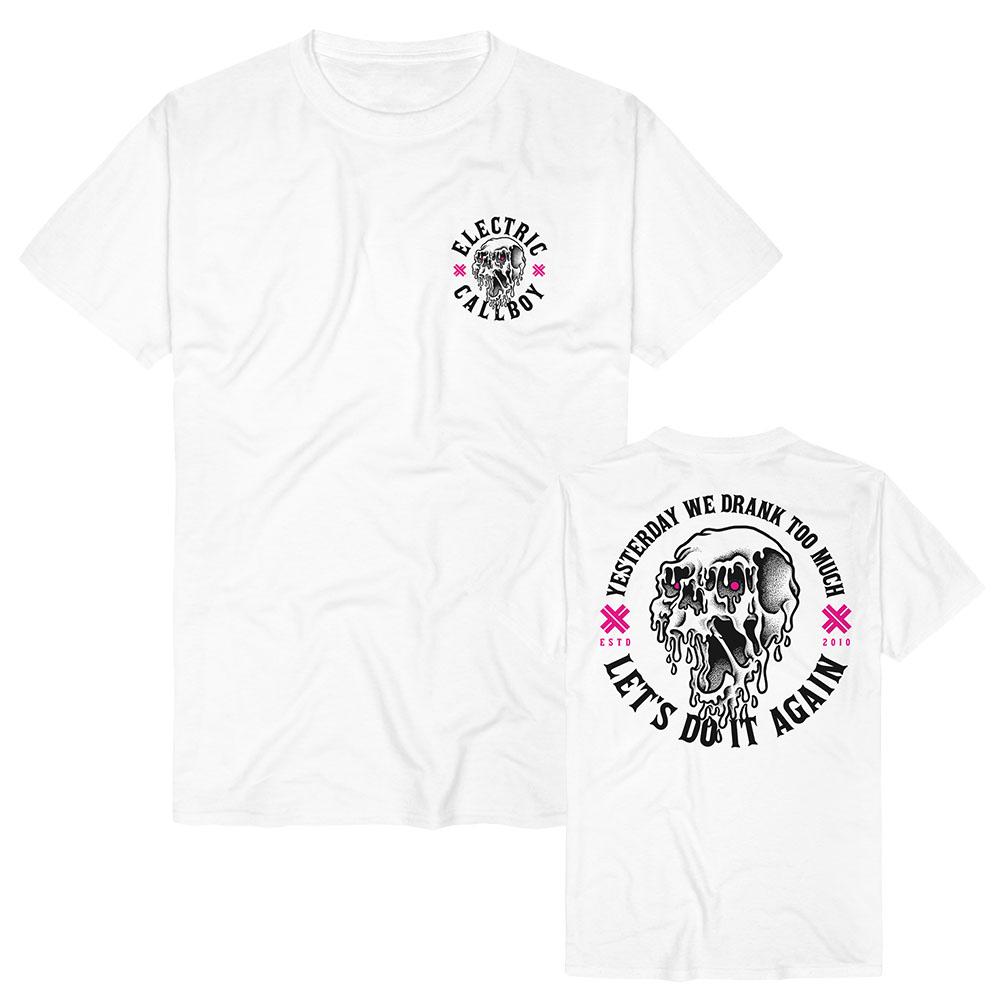 Let s Do It Again Shirt ELECTRIC CALLBOY Band T-shirt Unisex Streetwear Short Sleeve Cotton Women Tshirts Graphic Tops XS белый