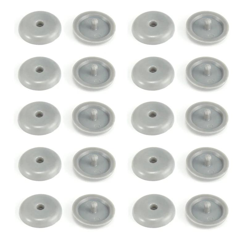 10PC Car Seat Belt Stop Button Clips Seatbelt Adjuster Fastener Retainer Buckle Stopper Holder Rivet Stud Clips Car Styling Grey