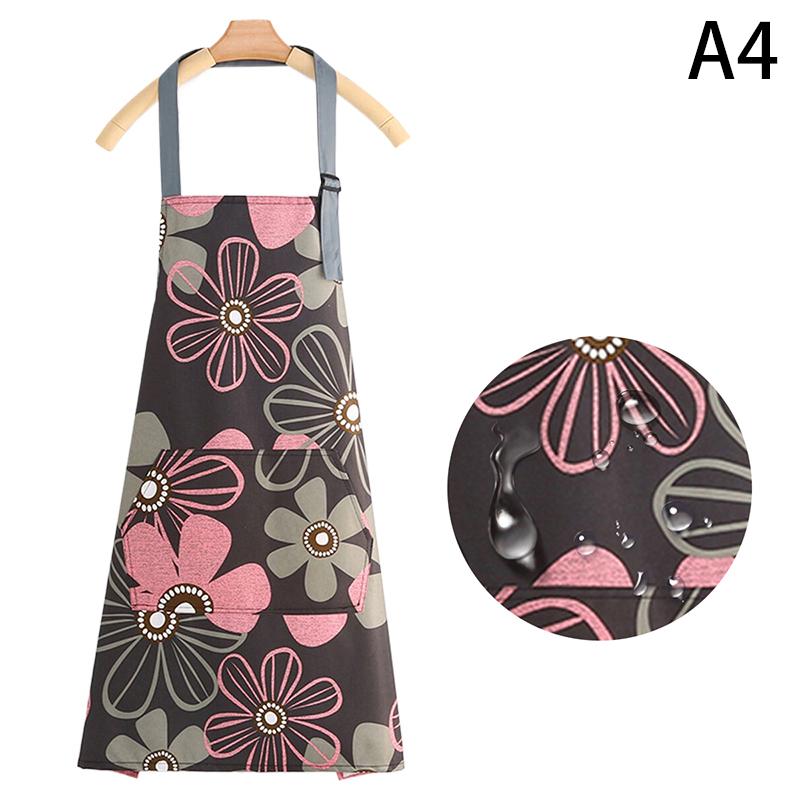 

Милый цветочный кухонный бытовой маслостойкий фартук для приготовления пищи для женщин, детей, мужчин, водонепроницаемый для взрослых, аксессуары для выпечки кофе
