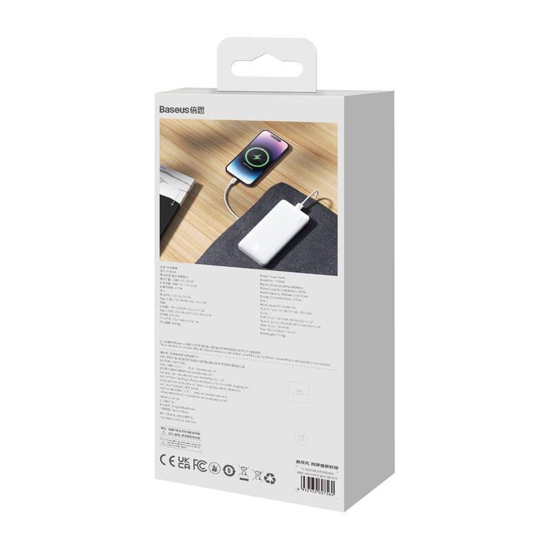 Powerbank Baseus Airpow 10000Mah 20W (Biały)