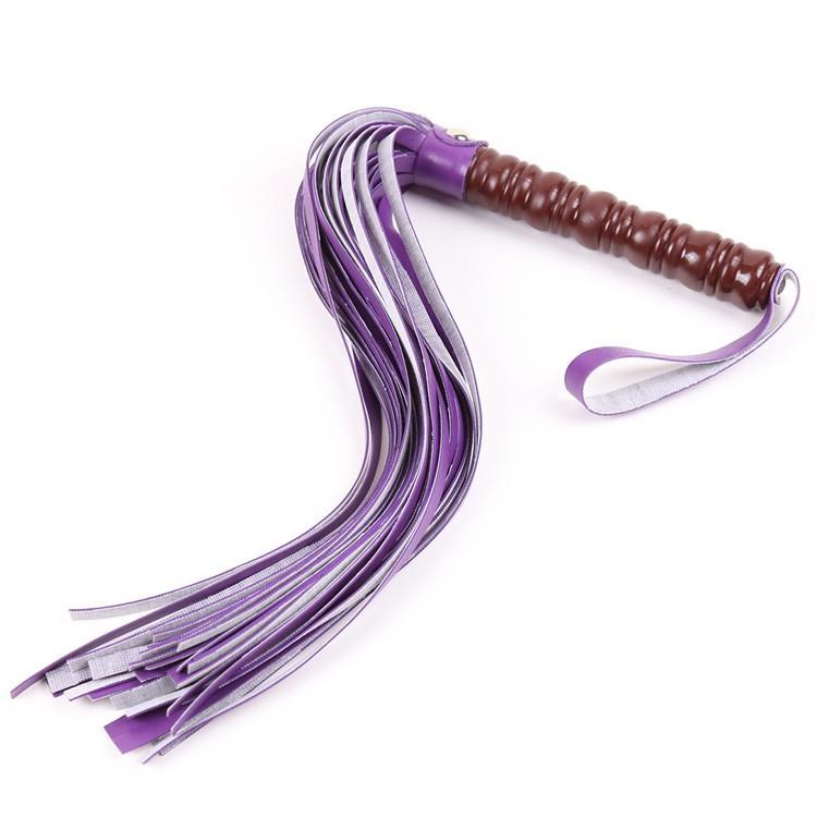 VaHppy Sex Whip 60CM 120G PU 4colors Game Toys Couple Flirting Spanking SM BDSM Tassel Tail Alternative Stimulation Sex Toys Delicate Handle
